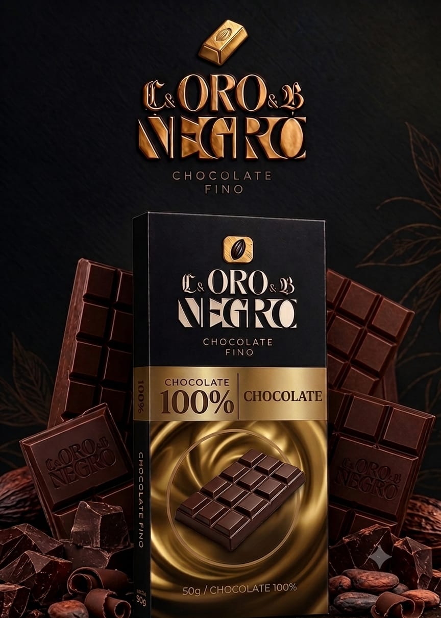 Oro Negro Chocolate 100% Cacao bar